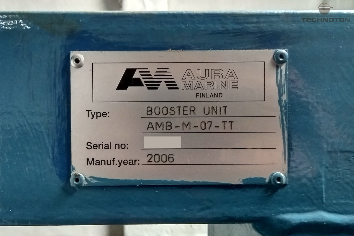 Booster pump designation Booster pump designation